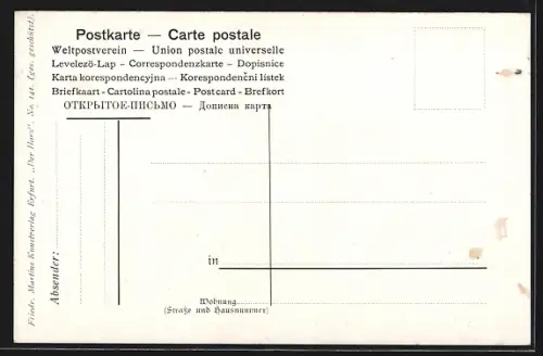 Künstler-AK Brocken, Ansicht des Brockengipfels