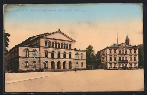 AK Coburg, Herzogliches Hoftheater und Palais Edinburgh