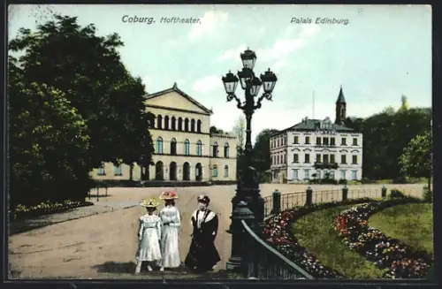 AK Coburg, Hoftheater, Palais Edinburg