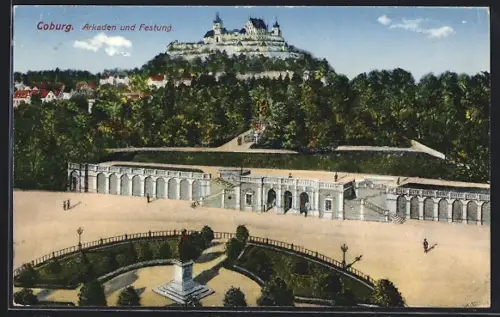 AK Coburg, Arkaden und Festung