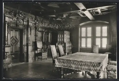 AK Veste Coburg, Hornzimmer, Intarsien um 1632