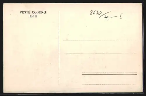 AK Coburg, Veste Coburg, Hof II