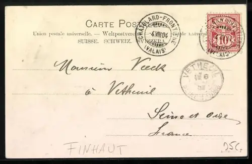 AK Finhaut, Châtelard-Frontiere, Hotel Suisse