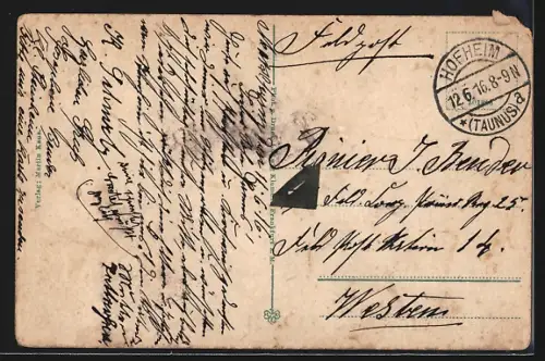 AK Marxheim / Taunus, Ortsansicht, Kirche, Kloster vom guten Hirten, Postagentur