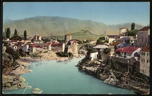 AK Mostar, Römerbrücke, Radobolja Mündung