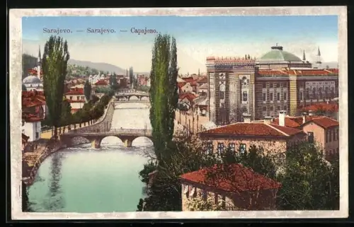 AK Sarajewo, Blick auf den Ort