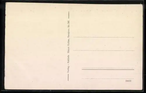 AK Mostar, Flusspartie mit Blick in den Ort