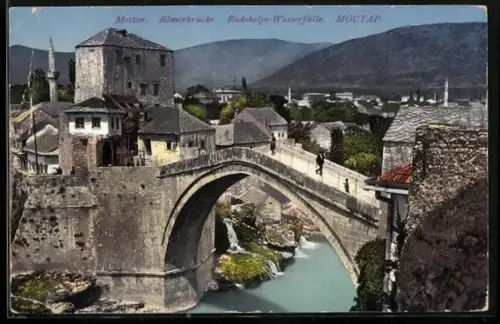 AK Mostar, Römerbrücke, Radobolja-Wasserfälle