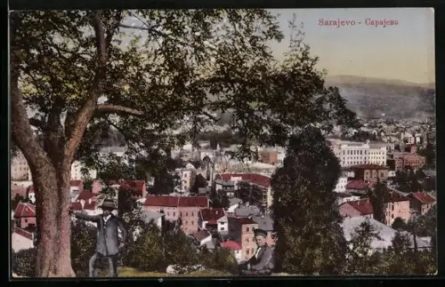 AK Sarajevo, Durchblick zum Ort