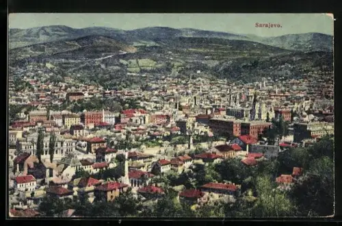AK Sarajevo, Blick über den Ort