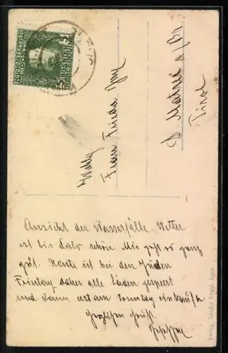 AK Jajce, Wasserfall mit Blick auf den Ort