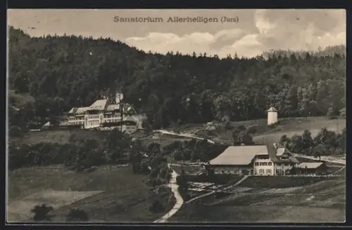 AK Hägendorf, Sanatorium Allerheiligen mit Umgebung aus der Vogelschau