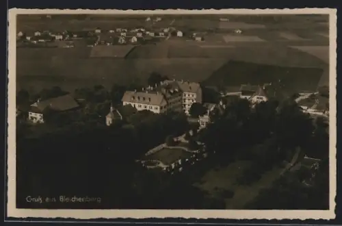 AK Biberist, Bleichenberg aus der Vogelschau