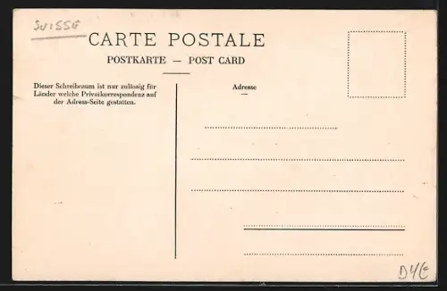 AK Engelberg /OW, Eienwäldchen mit Pferdewagen