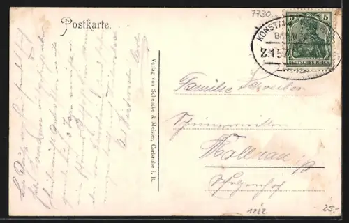 AK Villingen / Baden, Rietstrasse mit Gasthaus zum Ratskeller
