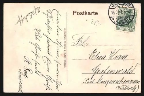 AK Villingen / Baden, Mönchweiler Strasse