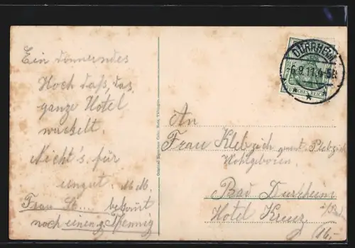 AK Villingen / Baden, Stadtansicht mit Brücke und Kirchen