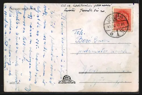 AK Ungvar, Kirche, Parkanlage, Strassenpartie