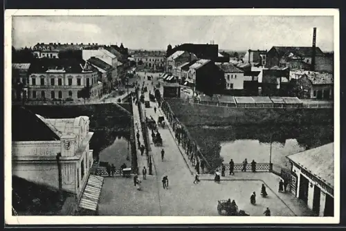 AK Uzhorod, Pohled pres most na Masarykovo námestí