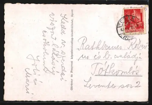 AK Csap, Röm. kath. templom, Palyaudvar, Ref. templom