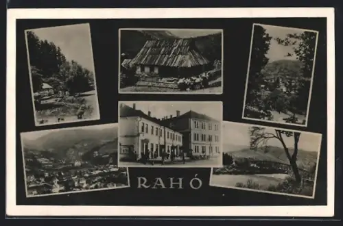 AK Raho, Gebäudeansichten, Brücke, Ortsansicht
