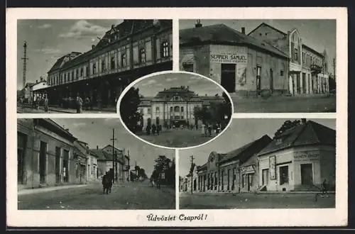 AK Csap-Tschop, versch. Ortsansichten