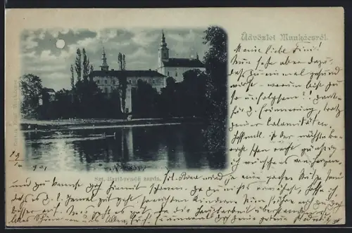 Mondschein-AK Munkacs, Szt. Bazil-rendü zarda