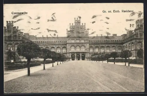 AK Czernowitz, Gr. or. Erzb. Residenz