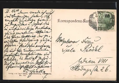 AK Czernowitz, Residenzgasse mit Gebäuden aus der Vogelschau