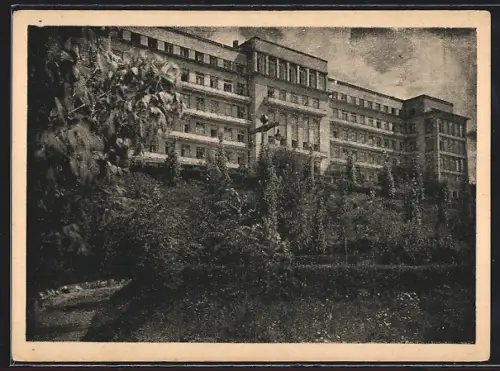 AK Lemberg, Bergsanatorium mit Parkanlage