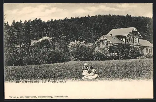 AK Friedrichroda, Schweizerhof bei Friedrichroda