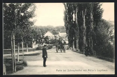 AK Schnepfenthal, Partie mit Müller`s Logirhaus