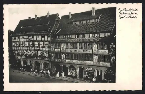 AK Halberstadt, Büttner-Haus, Fachwerkhäuser