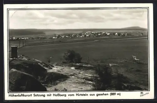 AK Satzung, Ort mit Hassberg vom Hirtstein aus gesehen