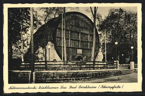 AK Bad Dürkheim, Gasthaus Naturweinschenke Dürkheimer Fass F. Keller