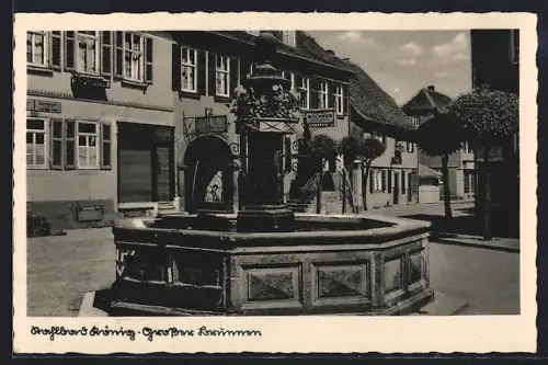 AK Bad König, Grosser Brunnen