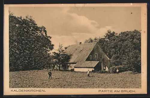AK Kaldenkirchen, Partie am Bruch, Gehöft