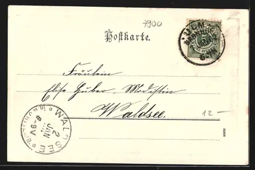 AK Ulm / Donau, Stadtansicht von Norden mit Münster