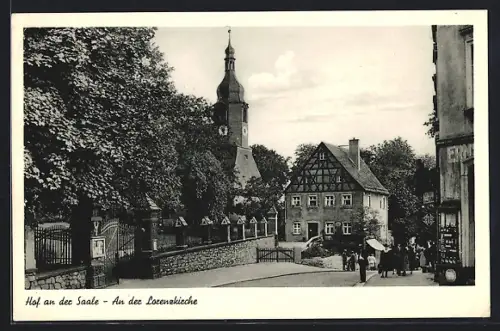 AK Hof an der Saale, An der Lorenzkirche