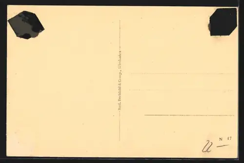 AK Wiesbaden, Kellereien des Weinhauses Jos. Schmid (Gasthaus Loesch`s Weinstuben), Spiegelgasse 4