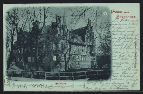 Mondschein-AK Hamburg-Bergedorf, Schloss