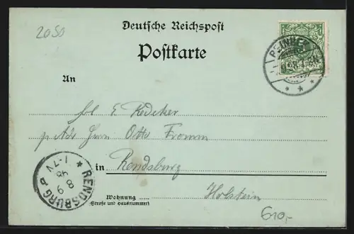 Mondschein-AK Hamburg-Bergedorf, Schloss