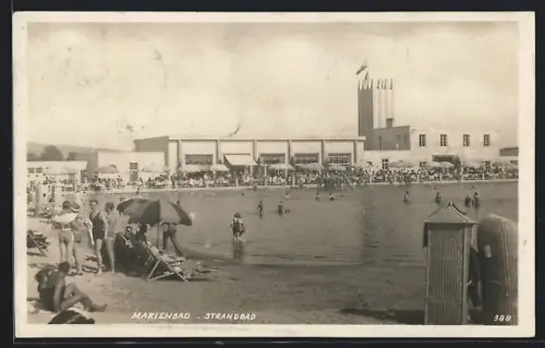 AK Marienbad, Partie im Strandbad