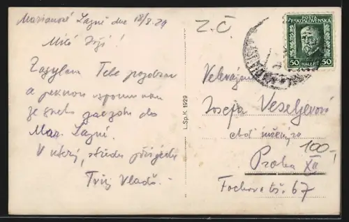 AK Marienbad, Partie im Strandbad