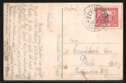 AK Marienbad, Hotel und Cafe Rübezahl