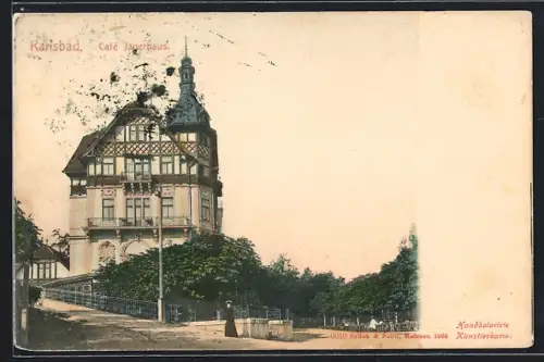 AK Karlsbad, Cafe Jägerhaus