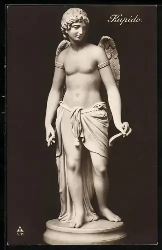 AK Geflügelter Amor, Kupido