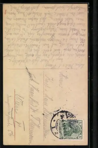 AK Jeanne d`arc sitzend