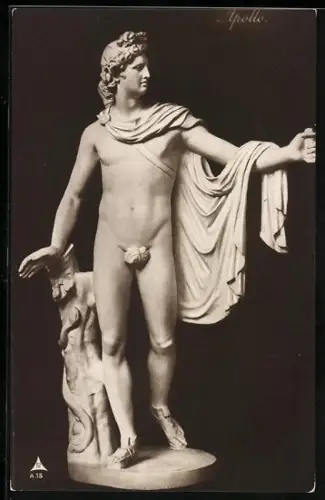 AK Apollo an einem Baumstumpf