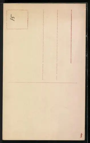 AK Echo auf einem Stein sitzend